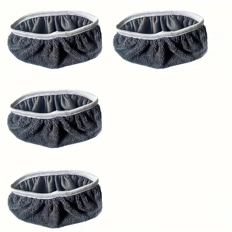 4pcs Reusable Washable Replacement Mop Pads – Durable Flat Floor Mop Cloths