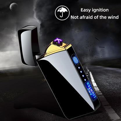 Touch Sensing Dual Arc Windproof USB Rechargeable Plasma Lighter