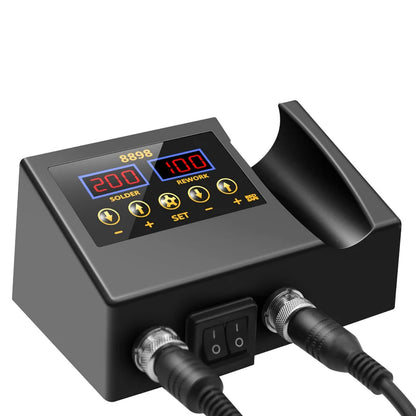 8898 SMD 2-in-1 Soldering Station Hot Air & Iron LCD