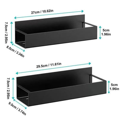 2PCS Magnetic Storage Rack – Kitchen & Laundry Side Shelf Organizer