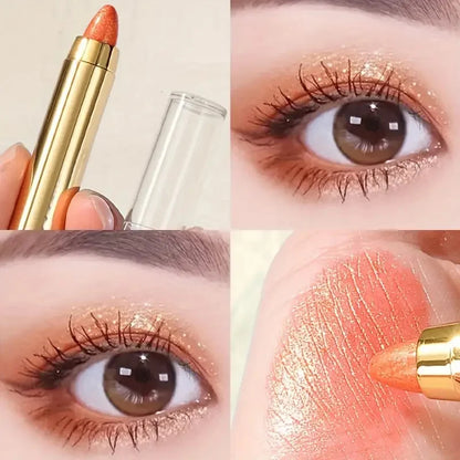 Double-Sided Eyeshadow & Highlighter Stick – Matte & Glitter Duo