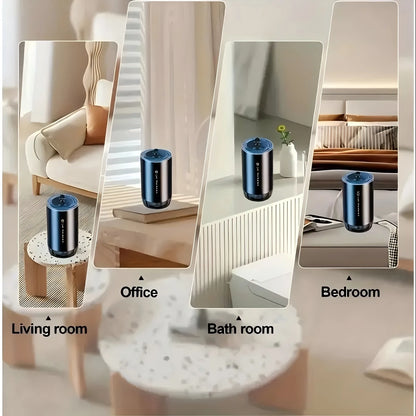 Smart Car Air Freshener with Star Projector – USB Rechargeable Diffuser