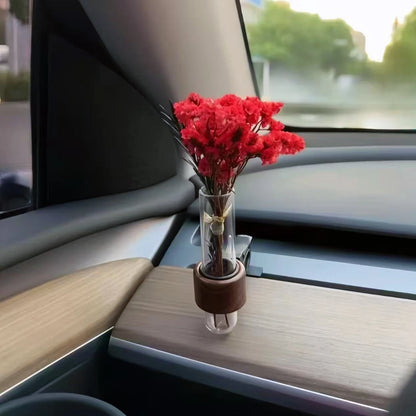 Mini Car Plant Terrarium – Glass Hydroponic Vase for Auto Decor