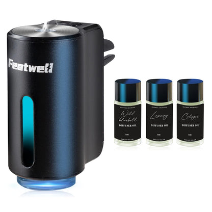 Smart Car Air Freshener Diffuser – 3 Modes with Essential Oils