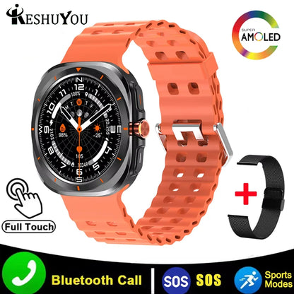 KESHUYOU 2025 Smart Watch – 1.52" AMOLED, Bluetooth Call, Health Monitor