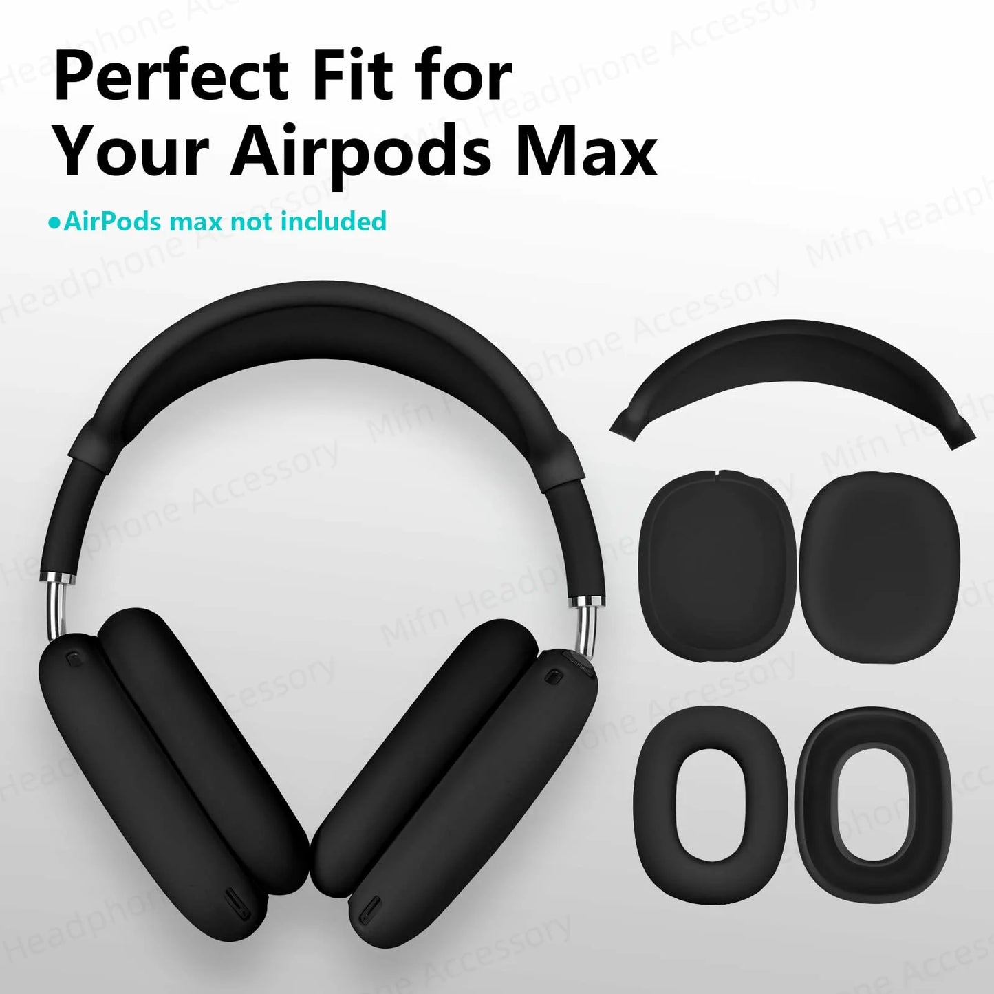 Silicone Protective Case for AirPods Max 2024 – Ear Cover & Earmuff Guard
