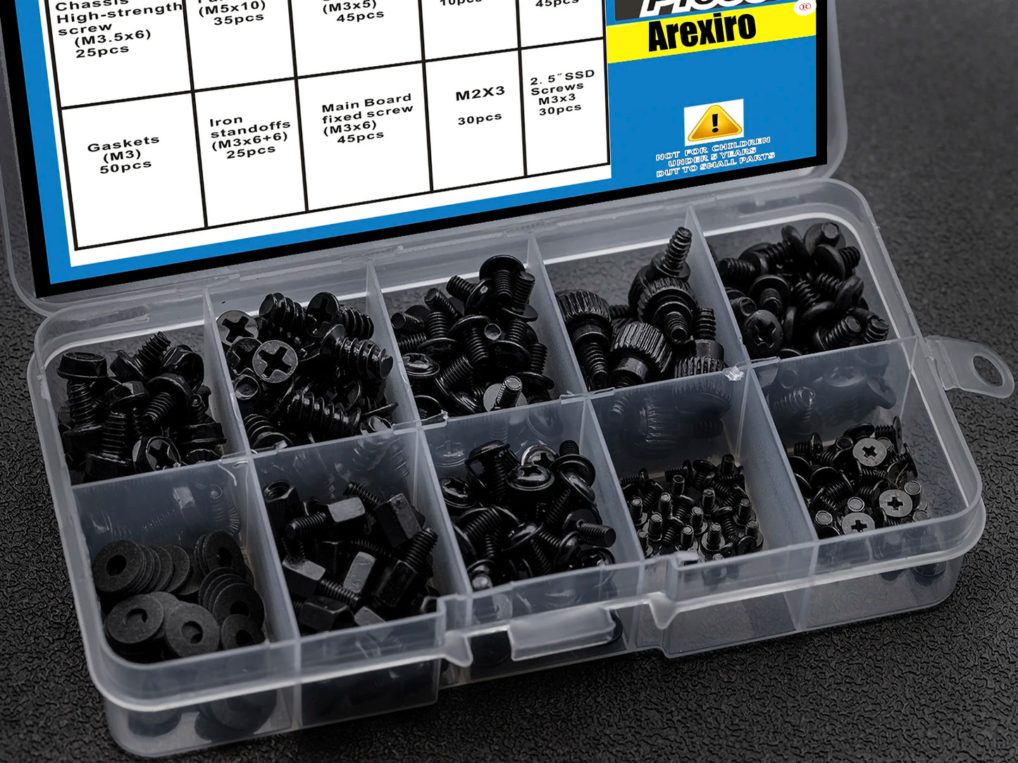 340pcs PC Standoffs & Screw Assortment Kit