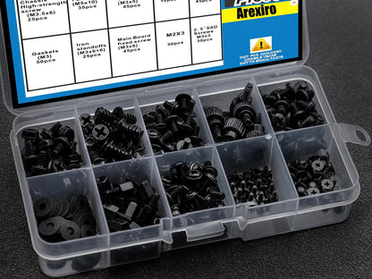 340pcs PC Standoffs & Screw Assortment Kit