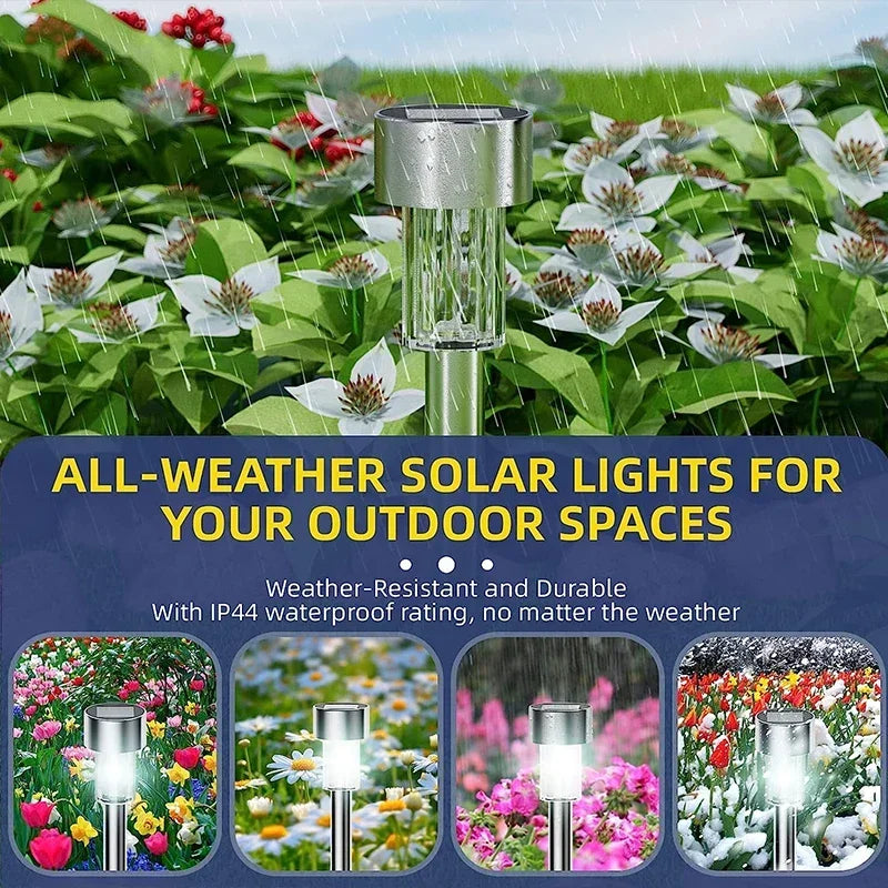 10-Pack Solar Garden Lights – Waterproof Outdoor Pathway Lamps