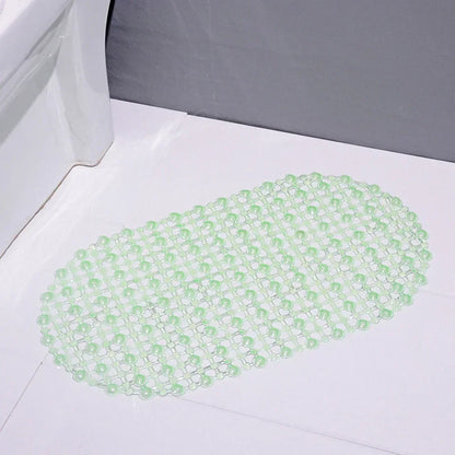 PVC Anti-Skid Bath Mat – Soft Non-Slip Shower Massage Mat with Suction Cups
