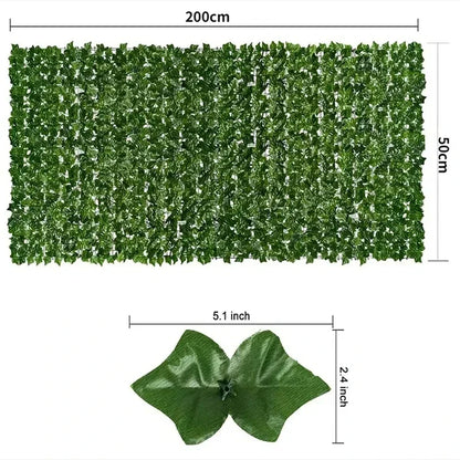 Artificial Ivy Privacy Fence – 1×3m Faux Green Leaf Panel for Garden & Balcony