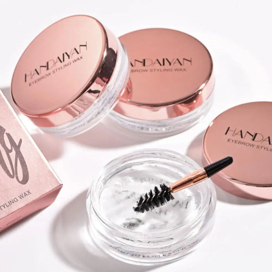 Eyebrow Styling Gel Soap with Brush – Transparent Pomade Fixer for Women