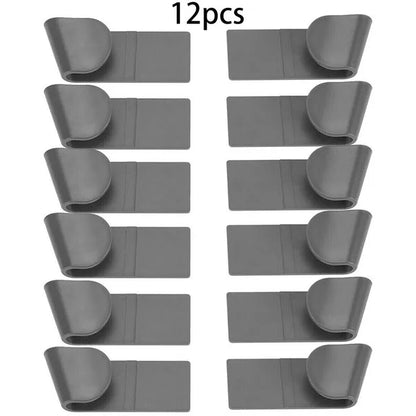 Self-Adhesive Pot Lid Holder – Wall-Mounted Kitchen Organizer (1/2/12 Pcs)