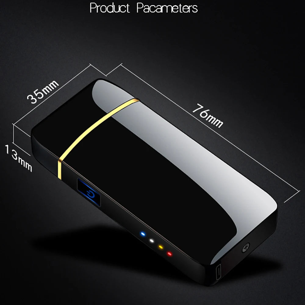 Touch Sensing Dual Arc Windproof USB Rechargeable Plasma Lighter