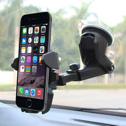 2025 Universal Car Phone Holder – 360° Mount for Cup, Dash & Windshield