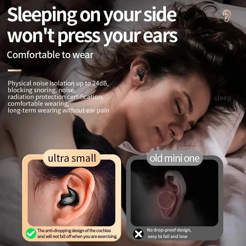 Sleep Invisible IPX5 Wireless Bluetooth Earbuds