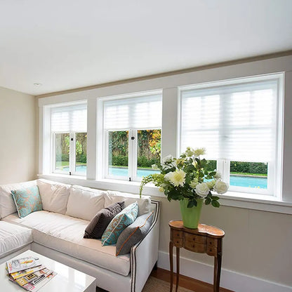 Self-Adhesive Pleated Blinds – Non-Woven Zebra Roller Curtains