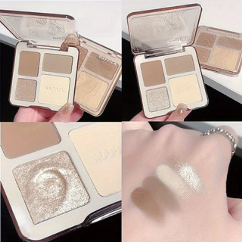 Natural Matte Contour & Highlighter Face Palette