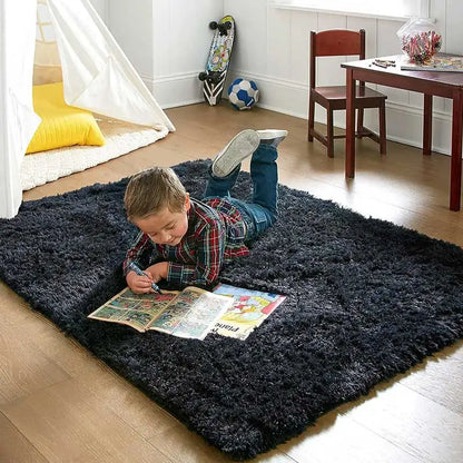 Soft Plush Rug – Fluffy Modern Carpet for Living Room, Kids' Room & Gifts