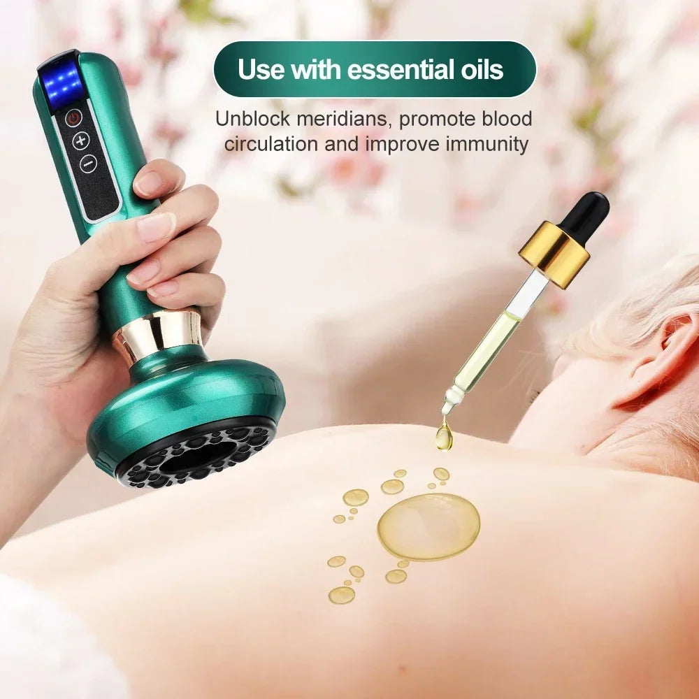 Tricolor Electric GuaSha Massager – Anti-Cellulite Vacuum & Infrared Slimming