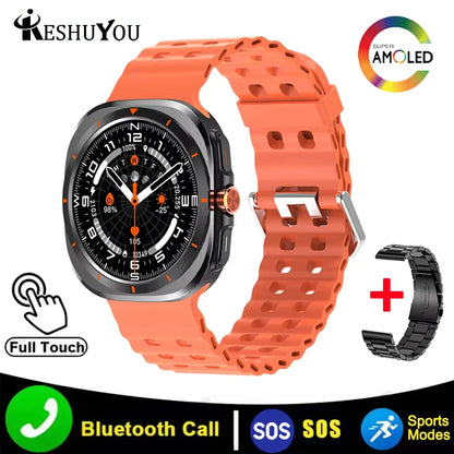 KESHUYOU 2025 Smart Watch – 1.52" AMOLED, Bluetooth Call, Health Monitor