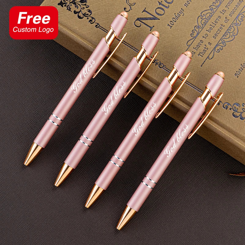 Custom Rose Gold Metal Ballpoint Pen – Personalized Advertising Gift