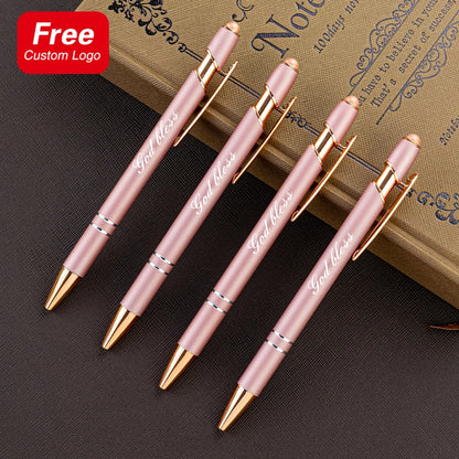 Custom Rose Gold Metal Ballpoint Pen – Personalized Advertising Gift