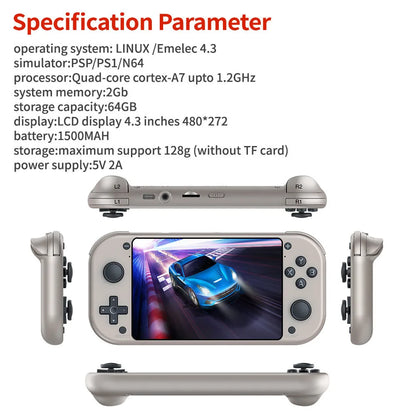 M17 Handheld Console 4.3" Retro Game Player
