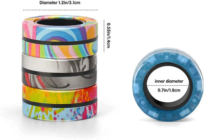3pcs Colorful Finger Magnetic Rings for Stress Relief