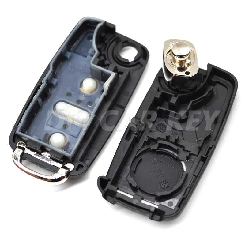 Car Key Blank Housing 5K0837202AD for VW, Seat, Skoda – Flip Remote Key Shell Case