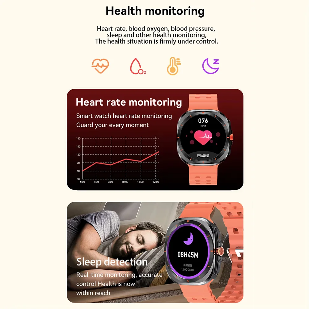 KESHUYOU 2025 Smart Watch – 1.52" AMOLED, Bluetooth Call, Health Monitor