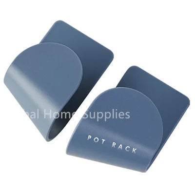 Self-Adhesive Pot Lid Holder – Wall-Mounted Kitchen Organizer (1/2/12 Pcs)