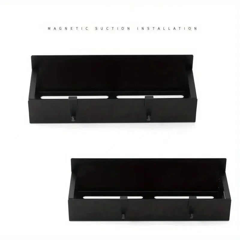 2PCS Magnetic Storage Rack – Kitchen & Laundry Side Shelf Organizer