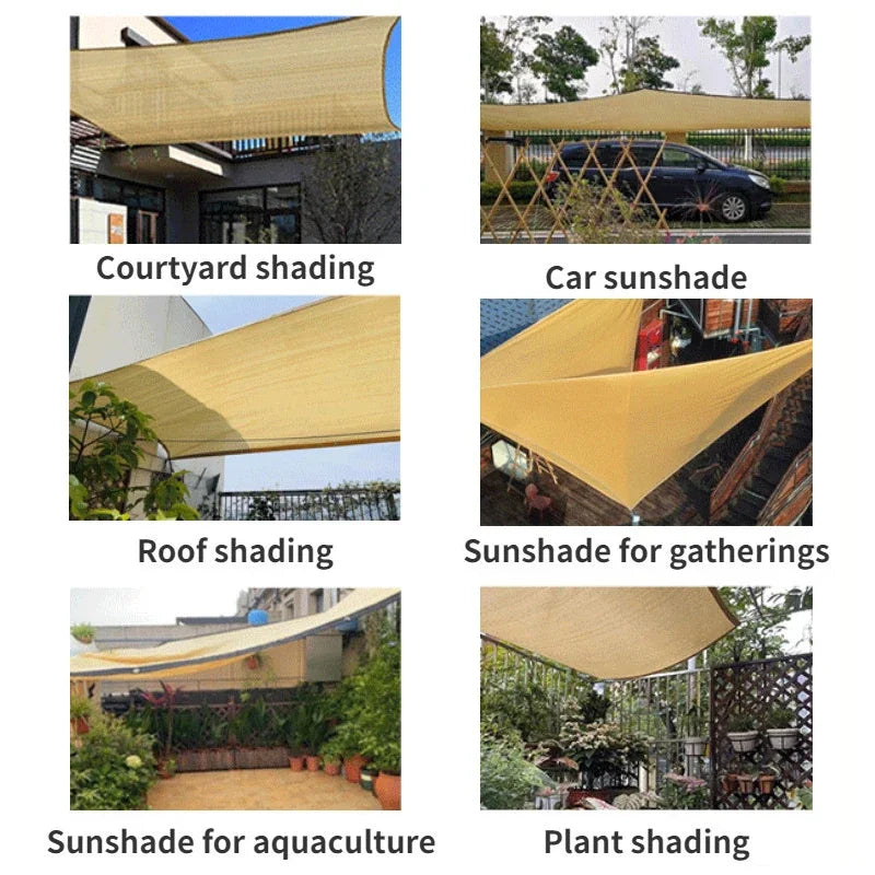 Durable HDPE Outdoor Sun Shade Net for Garden UV Protection