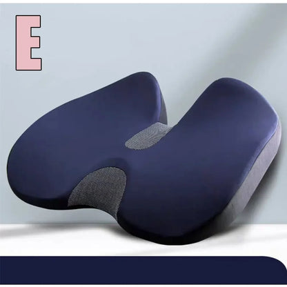 Orthopedic Memory Foam Seat Cushion – Non-Slip Tailbone & Back Pain Relief