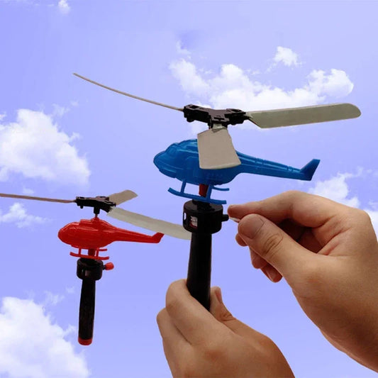 Pull Line Helicopter Toy – Outdoor Aviation Fun for Kids