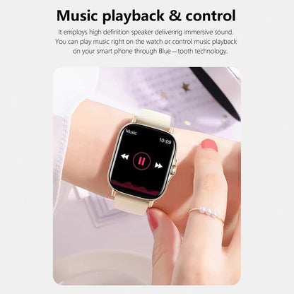 KESHUYOU 2025 Smart Watch – Bluetooth Call, Music, Heart Rate Monitor, Pedometer