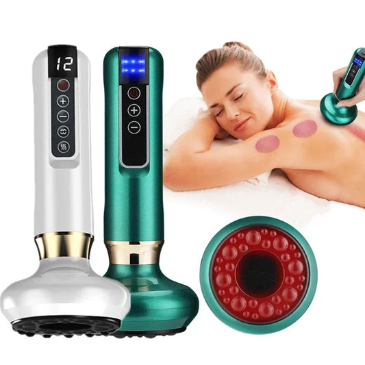 Tricolor Electric GuaSha Massager – Anti-Cellulite Vacuum & Infrared Slimming