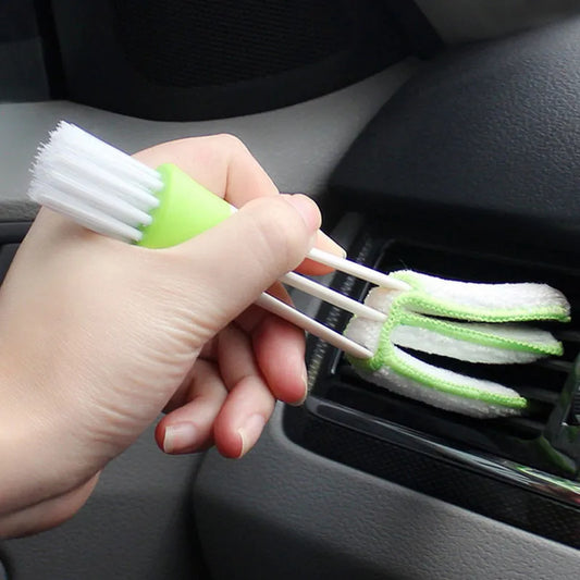 2-in-1 Car AC Vent Cleaning Brush – Multi-Purpose Dust Cleaner Tool