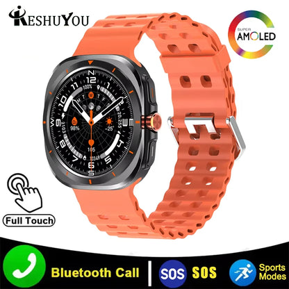 KESHUYOU 2025 Smart Watch – 1.52" AMOLED, Bluetooth Call, Health Monitor