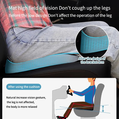 Orthopedic Memory Foam Seat Cushion – Non-Slip Tailbone & Back Pain Relief