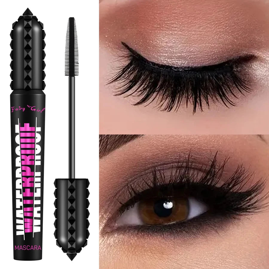Black Waterproof 4D Lengthening Mascara – Eyelash Extension Effect