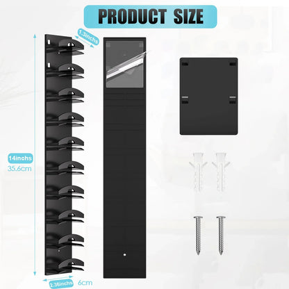 Wall-Mounted Cap Rack – 10-Grid Hat & Towel Holder Organizer