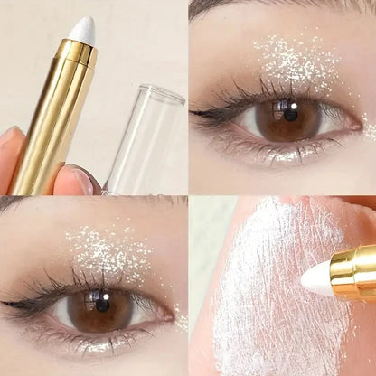 Double-Sided Eyeshadow & Highlighter Stick – Matte & Glitter Duo