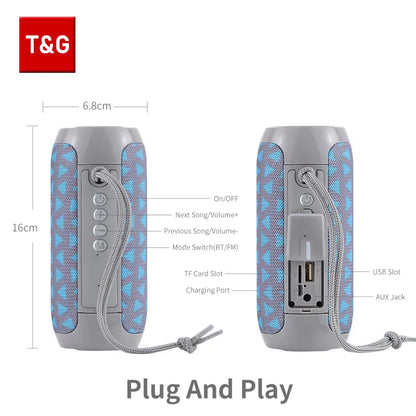 TG117 Bluetooth Speaker Portable Waterproof Stereo