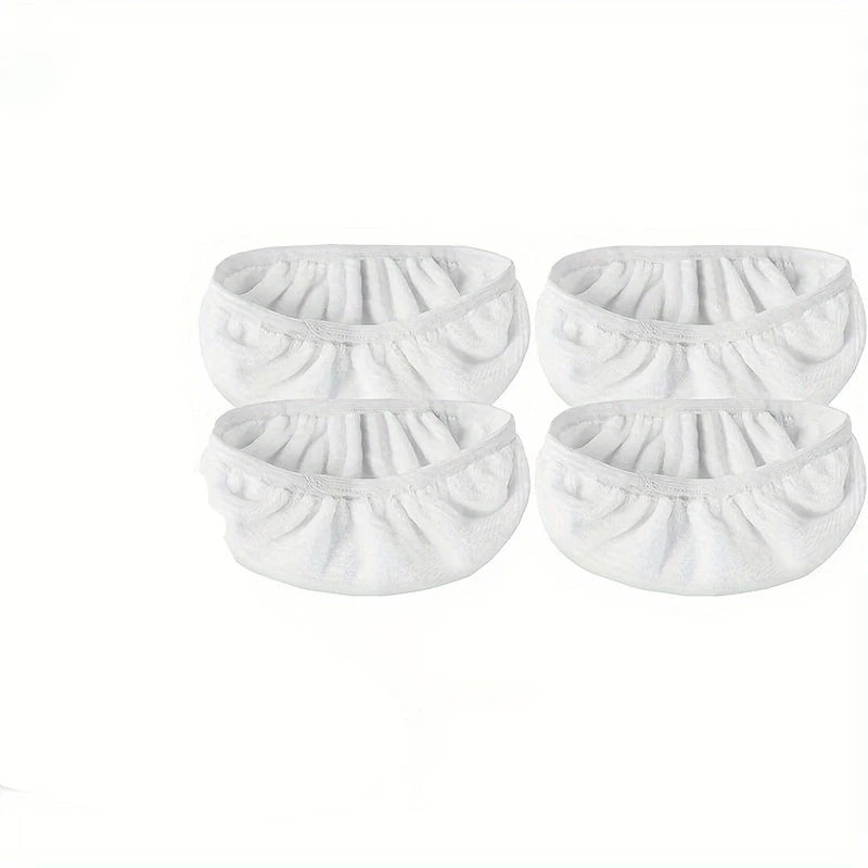 4pcs Reusable Washable Replacement Mop Pads – Durable Flat Floor Mop Cloths