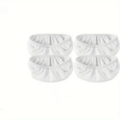 4pcs Reusable Washable Replacement Mop Pads – Durable Flat Floor Mop Cloths