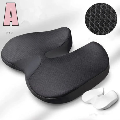 Orthopedic Memory Foam Seat Cushion – Non-Slip Tailbone & Back Pain Relief