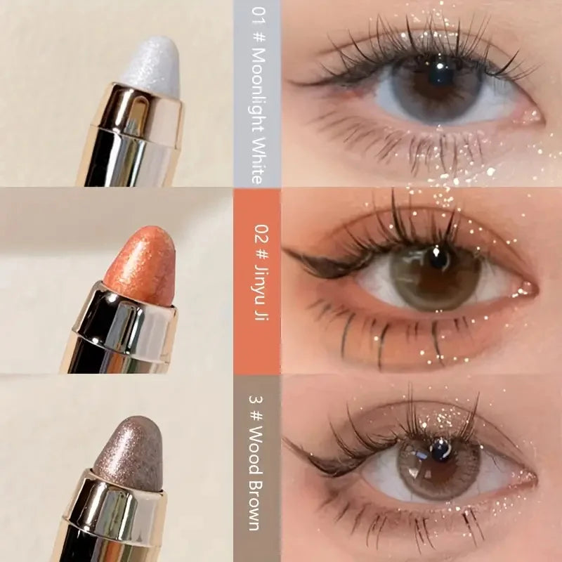Double-Sided Eyeshadow & Highlighter Stick – Matte & Glitter Duo