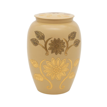 Pure Golden Handcrafted Memorial Urn